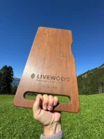Livewood Servierbrett Large – Handgefertigtes Unikat aus IPE Lapacho – Bild 3