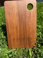 Livewood Servierbrett Medium – Handgefertigtes Unikat aus IPE Lapacho – Bild 4