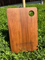 Livewood Servierbrett Medium – Handgefertigtes Unikat aus IPE Lapacho – Bild 3