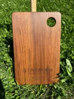 Livewood Servierbrett Medium – Handgefertigtes Unikat aus IPE Lapacho – Bild 9